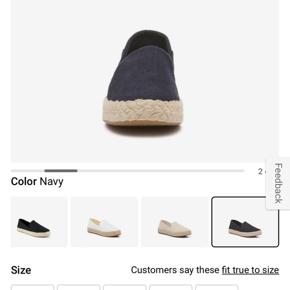 Tom’s Wear Good Navy Canvas Allison Espadrille slip-on woman - Picture 4 of 7